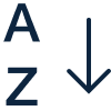Alphabetical sort icon